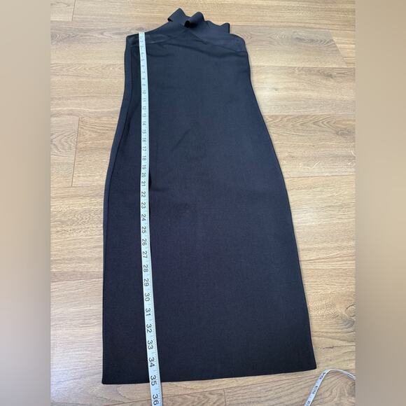 Alexander Wang Body-Con Knit Halter Dress in Black Size Medium - Picture 14 of 16